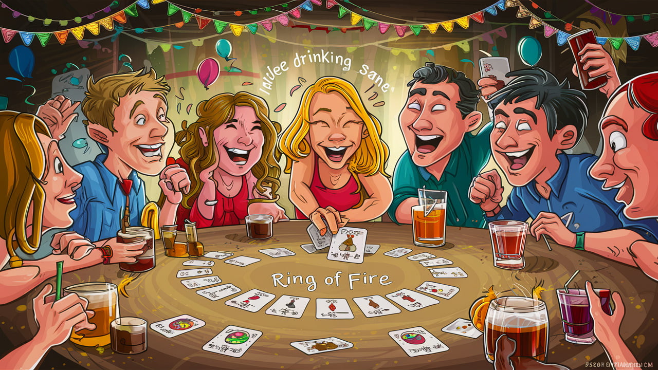 Ring of Fire Drinking Game Rules, Tips & Hilarious Fun Play Party Game