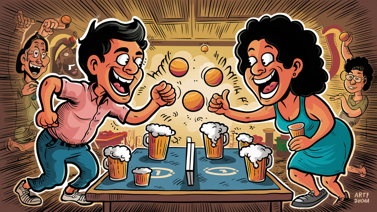 Beer Pong cup drinking games for couples