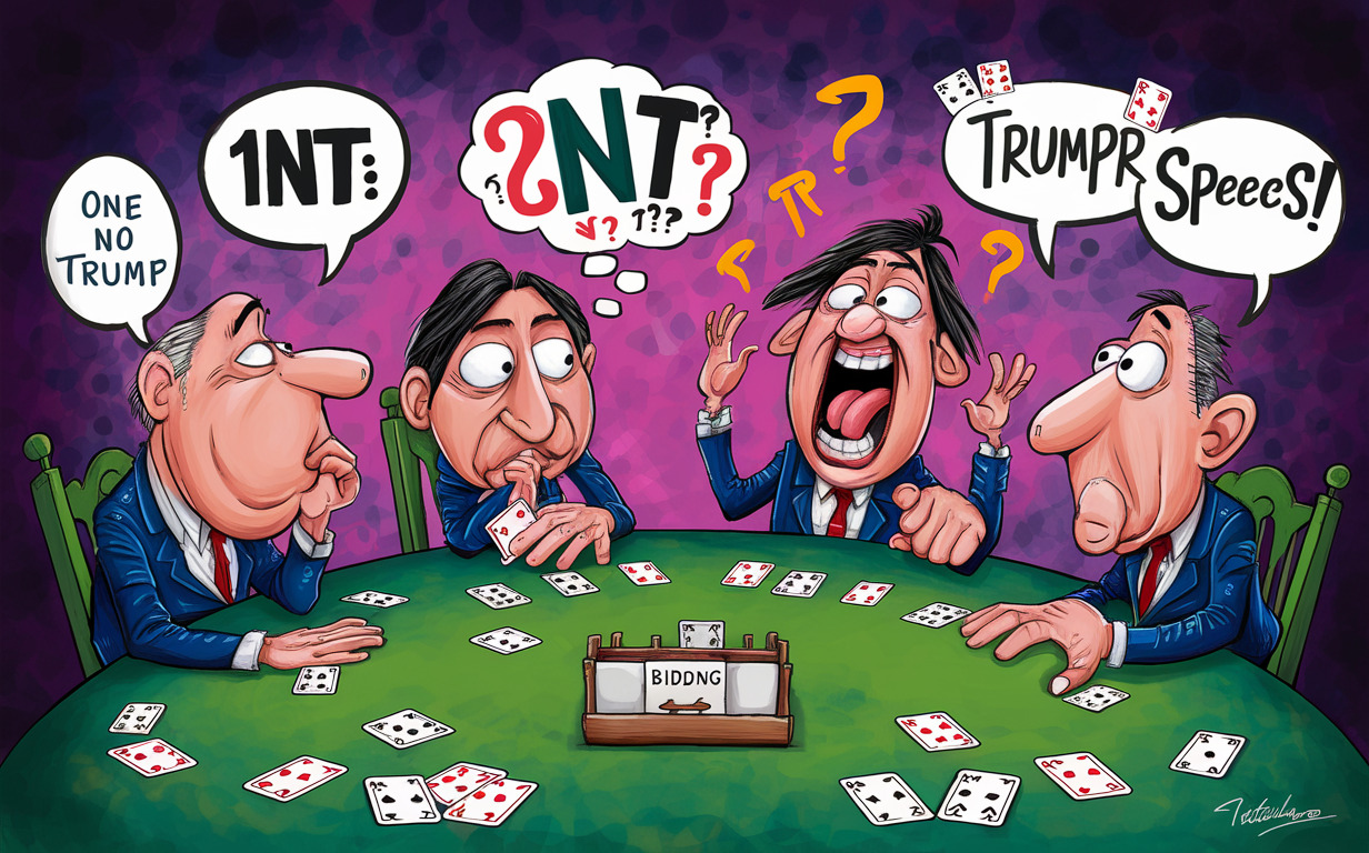 Bridge card game bidding