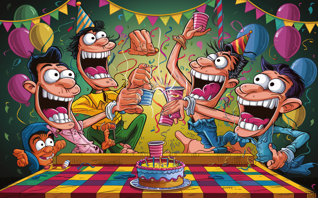 Flip Cup Birthday Drinking Game
