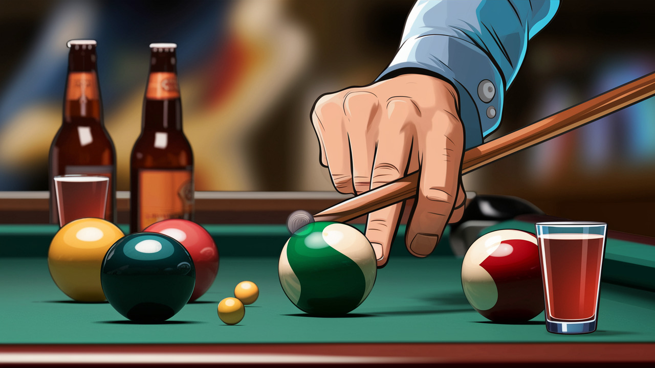 Poker Pool Table Drinking Game