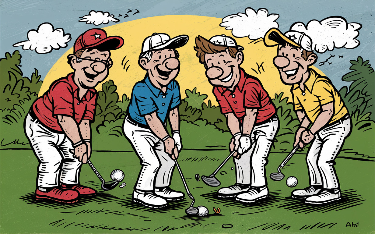 Scramble Teamwork and Drinking Fun Golf Drinking Games