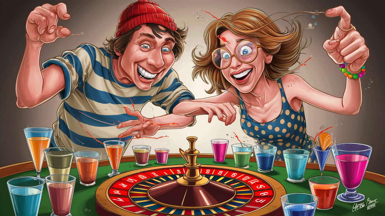 Shot Roulette drinking games for couples
