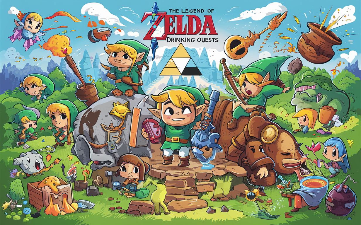 The Legend of Zelda video game Drinking Game