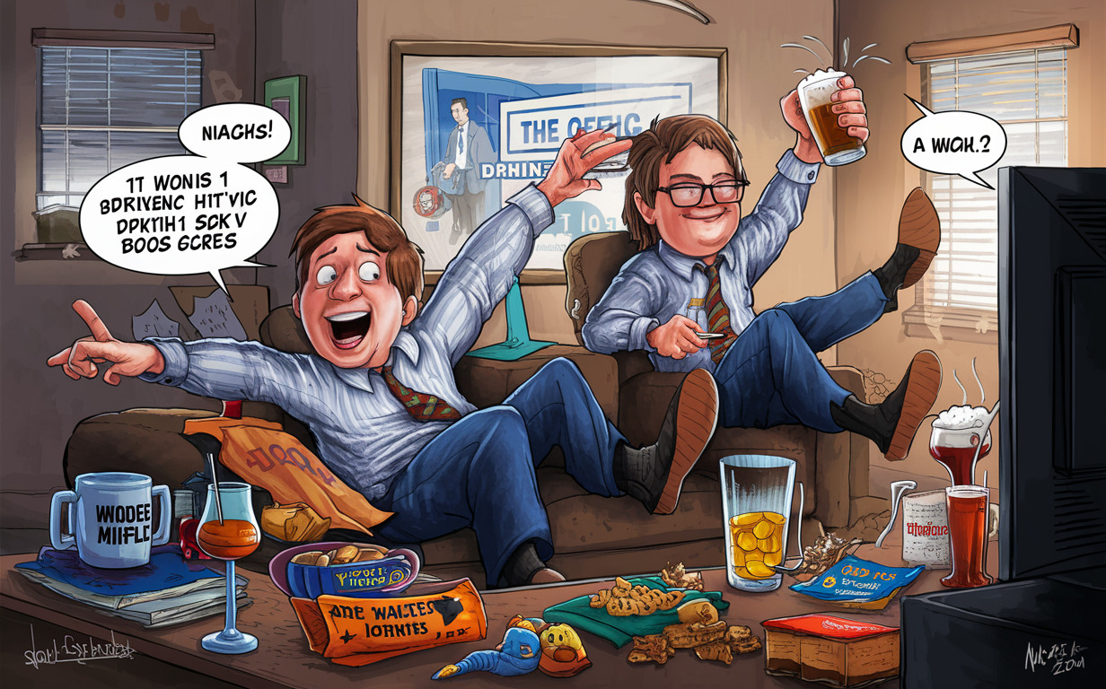 The Office TV series Drinking Game for 2 players