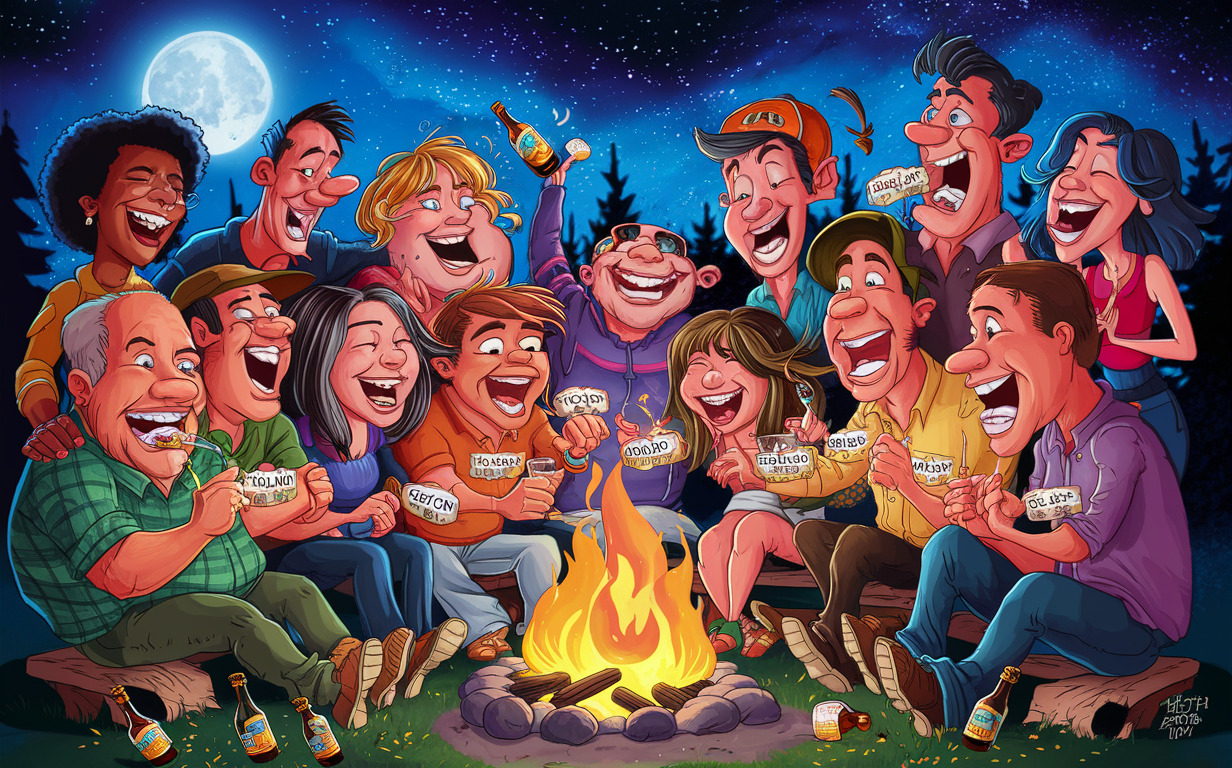 Word-Based Camping Drinking Games