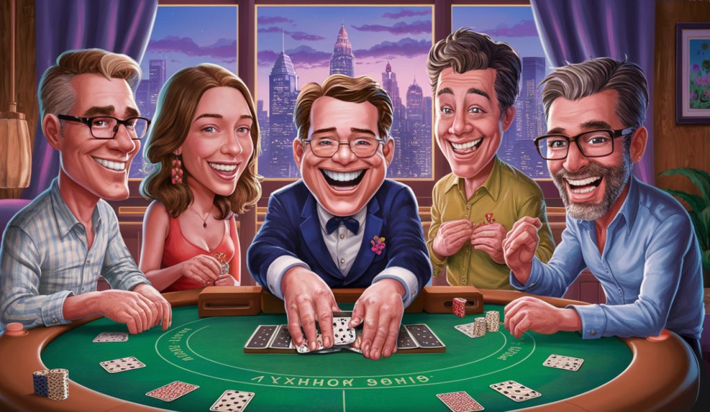 Three Card Poker funny card game to play