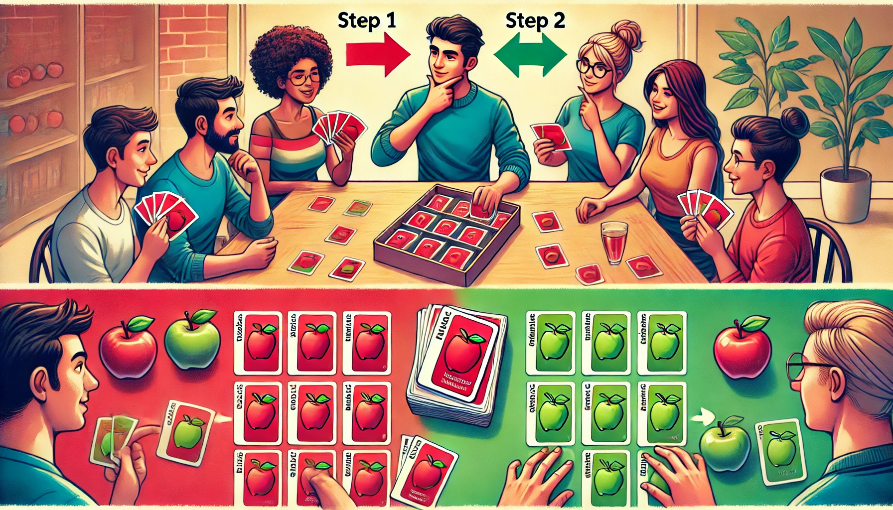Setting Up the Game Apples to Apples