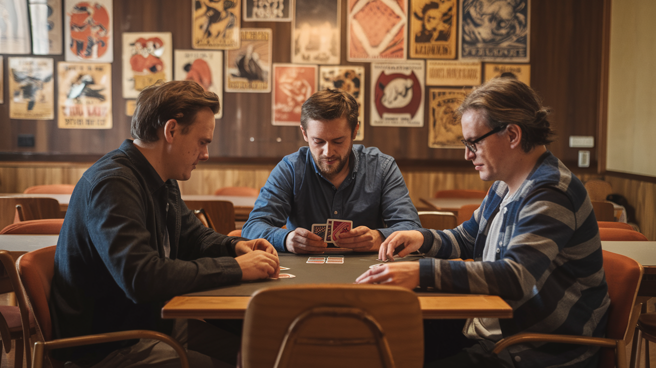 Gin Rummy card game for 3 players