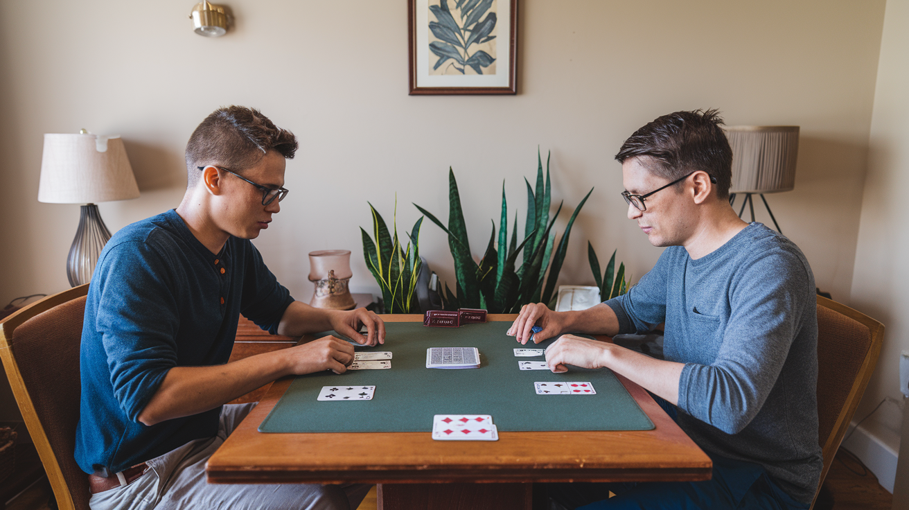 Kings in the Corner how to play a 2 player card game