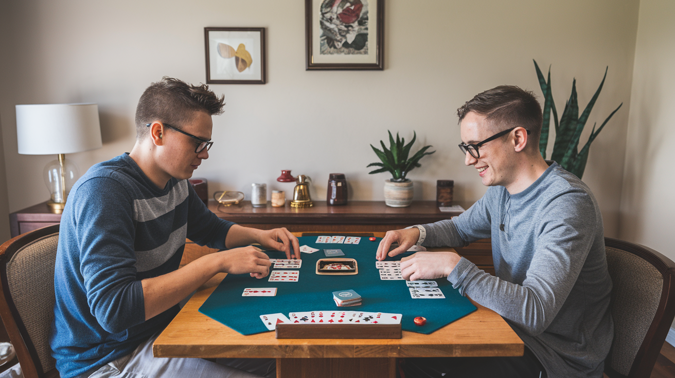 Gin Rummy easiest 2 player card game