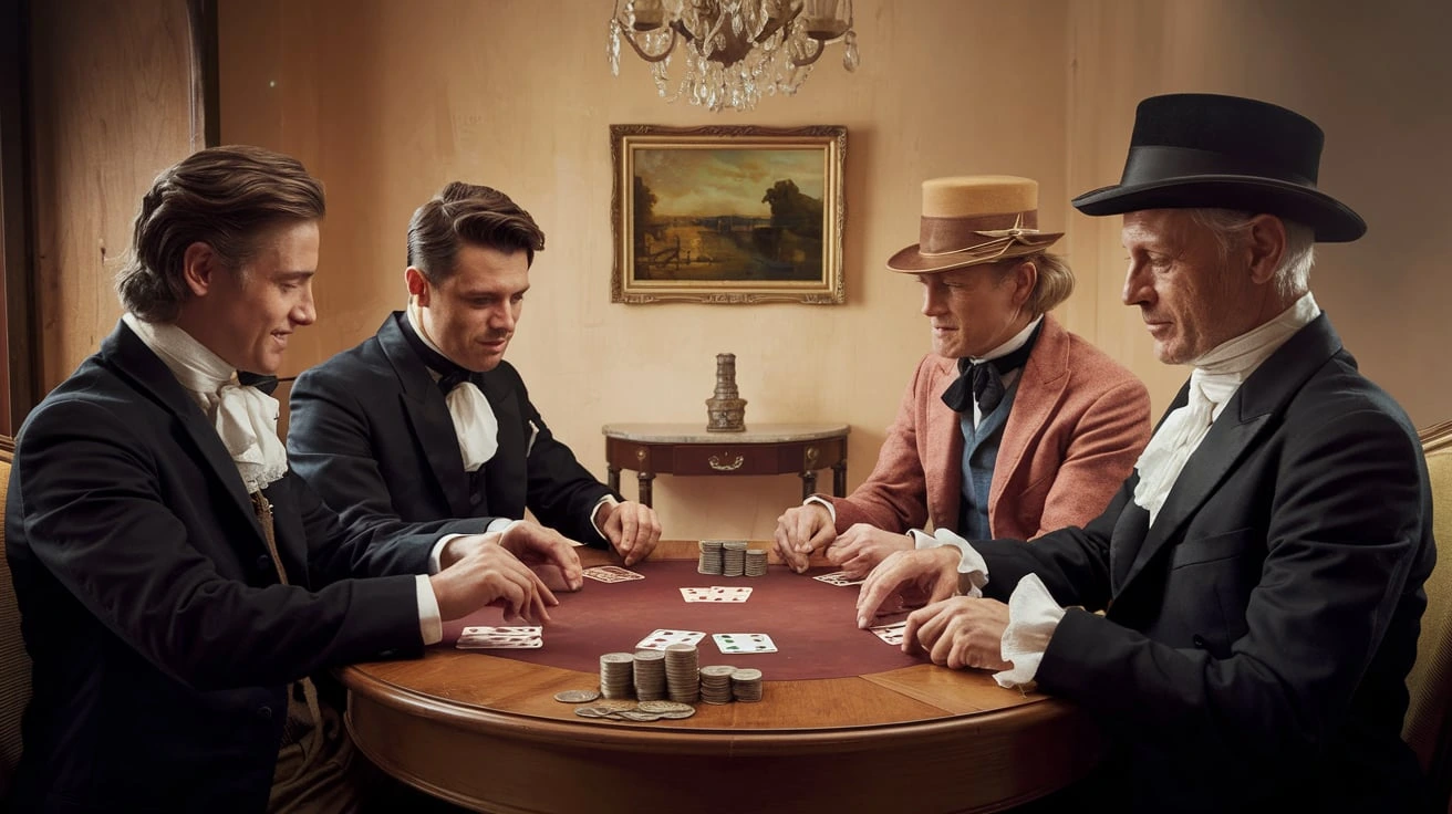 Ninety-Nine 4 people playing cards