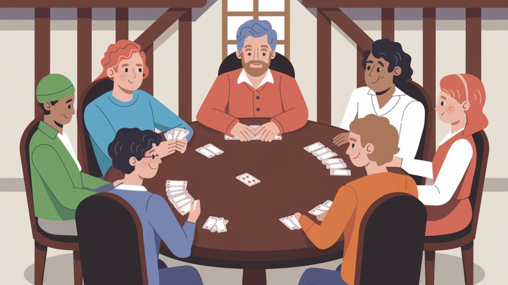 Cornish Euchre card game for six players