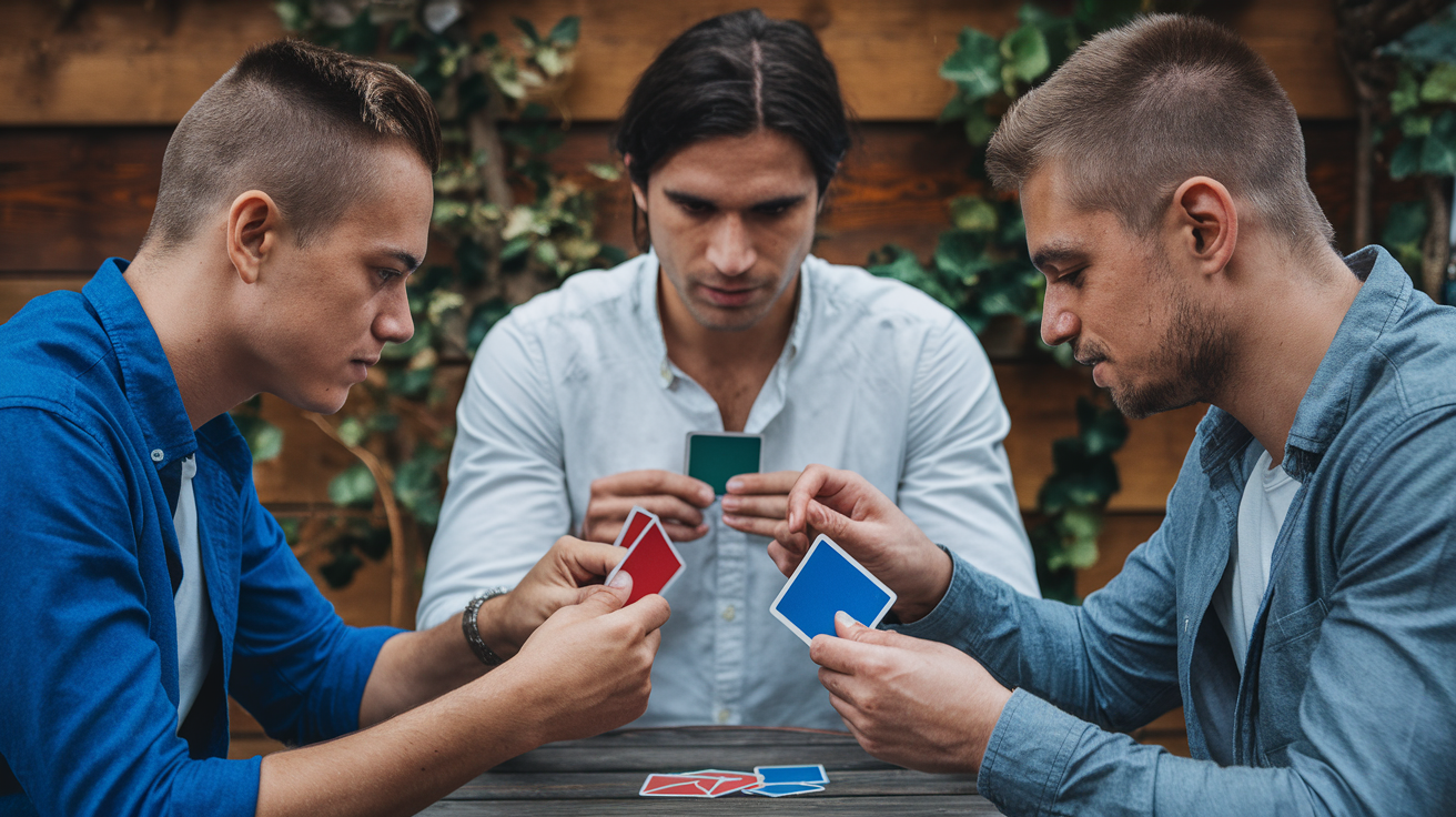 Slapjack funny card game for 3 players