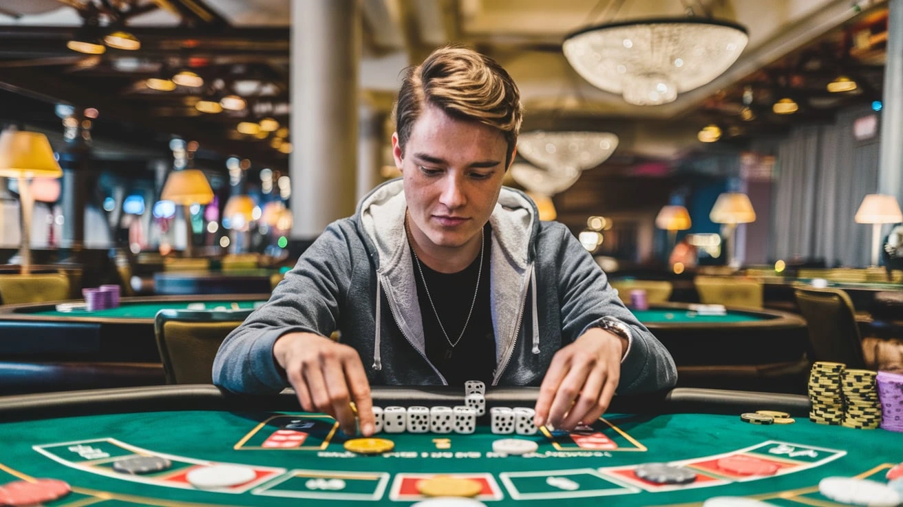 Craps Table Basics Craps casino dice game rules
