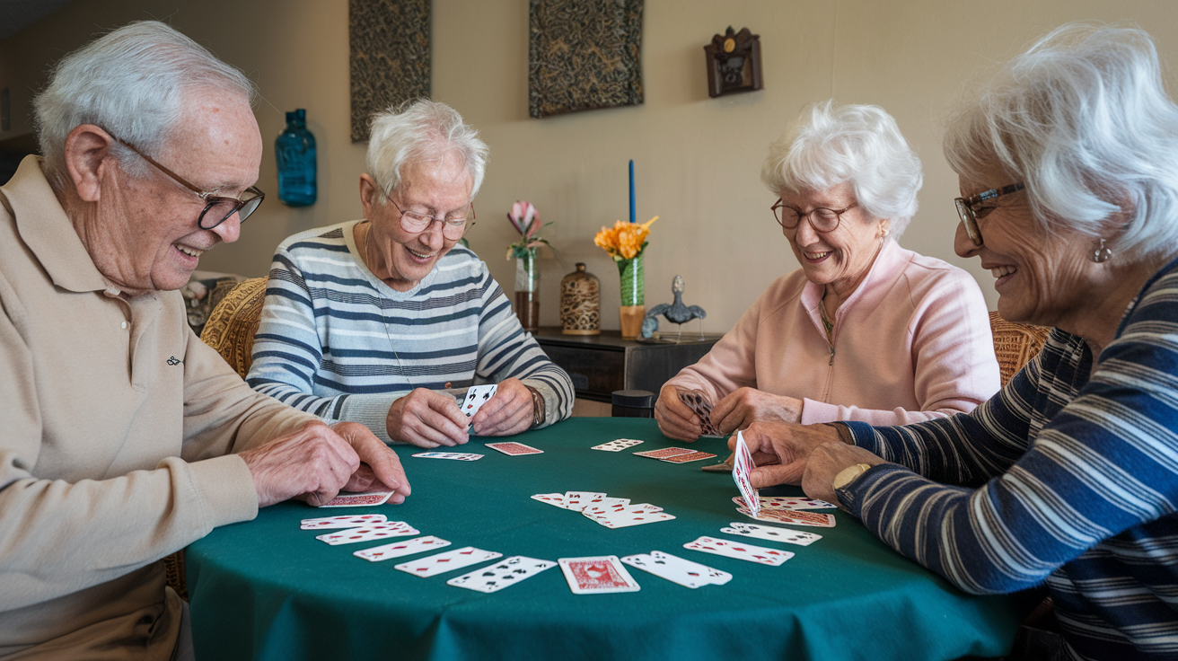 Canasta large playing cards for seniors