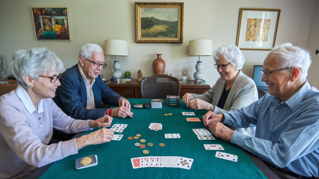 Cribbage card games for elderly