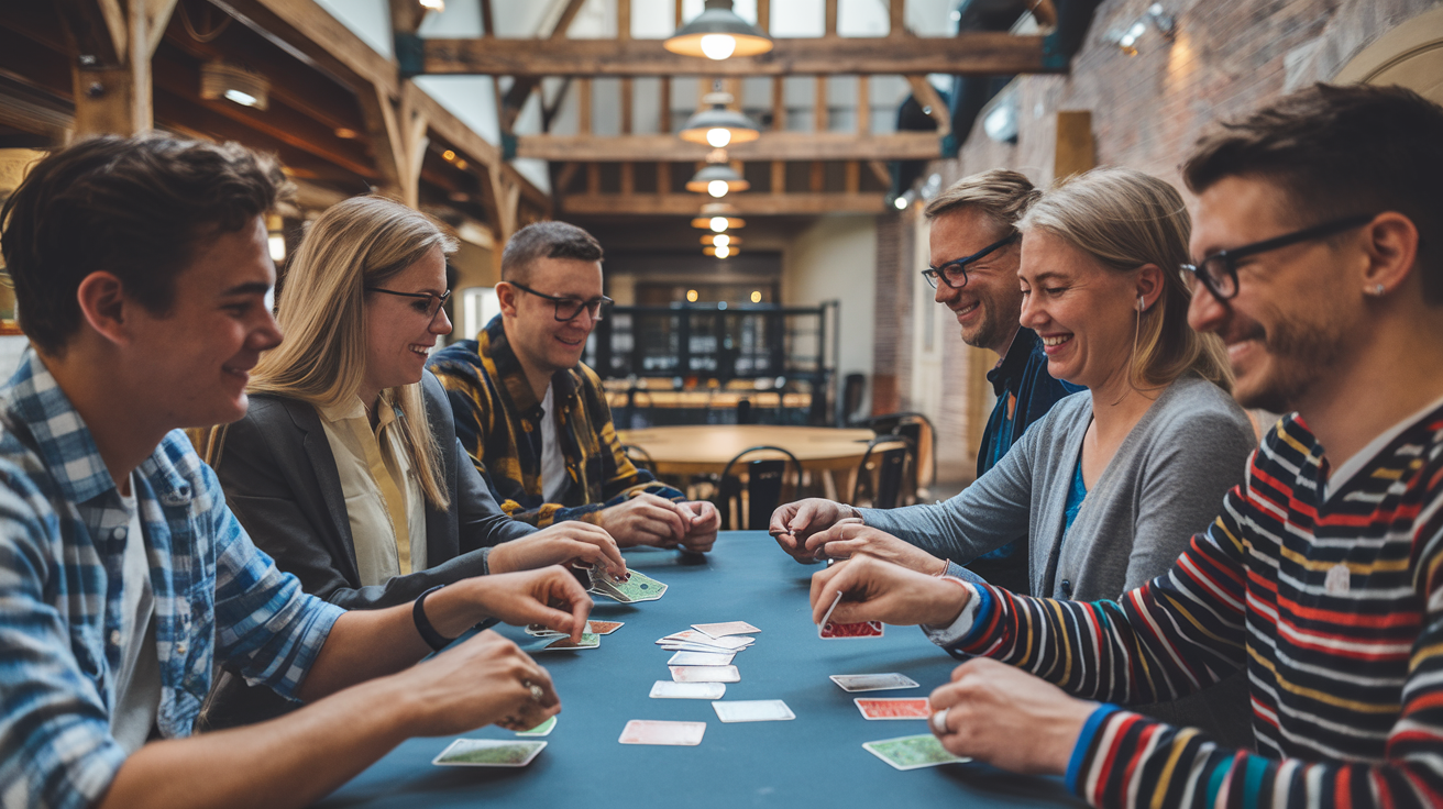 Euchre card games for large families