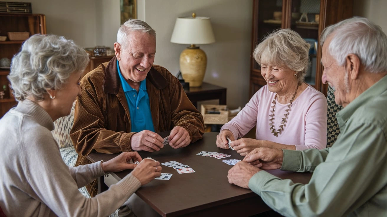 Euchre card games for senior citizens
