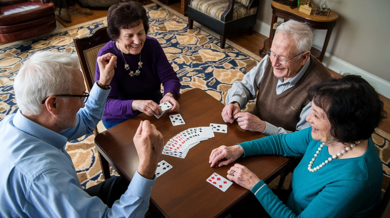Hearts easy card games for dementia patients