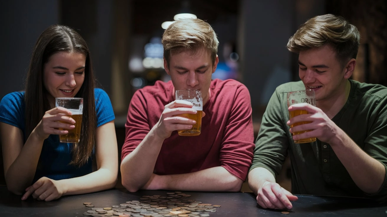 Seven Eleven drinking game for 3 people