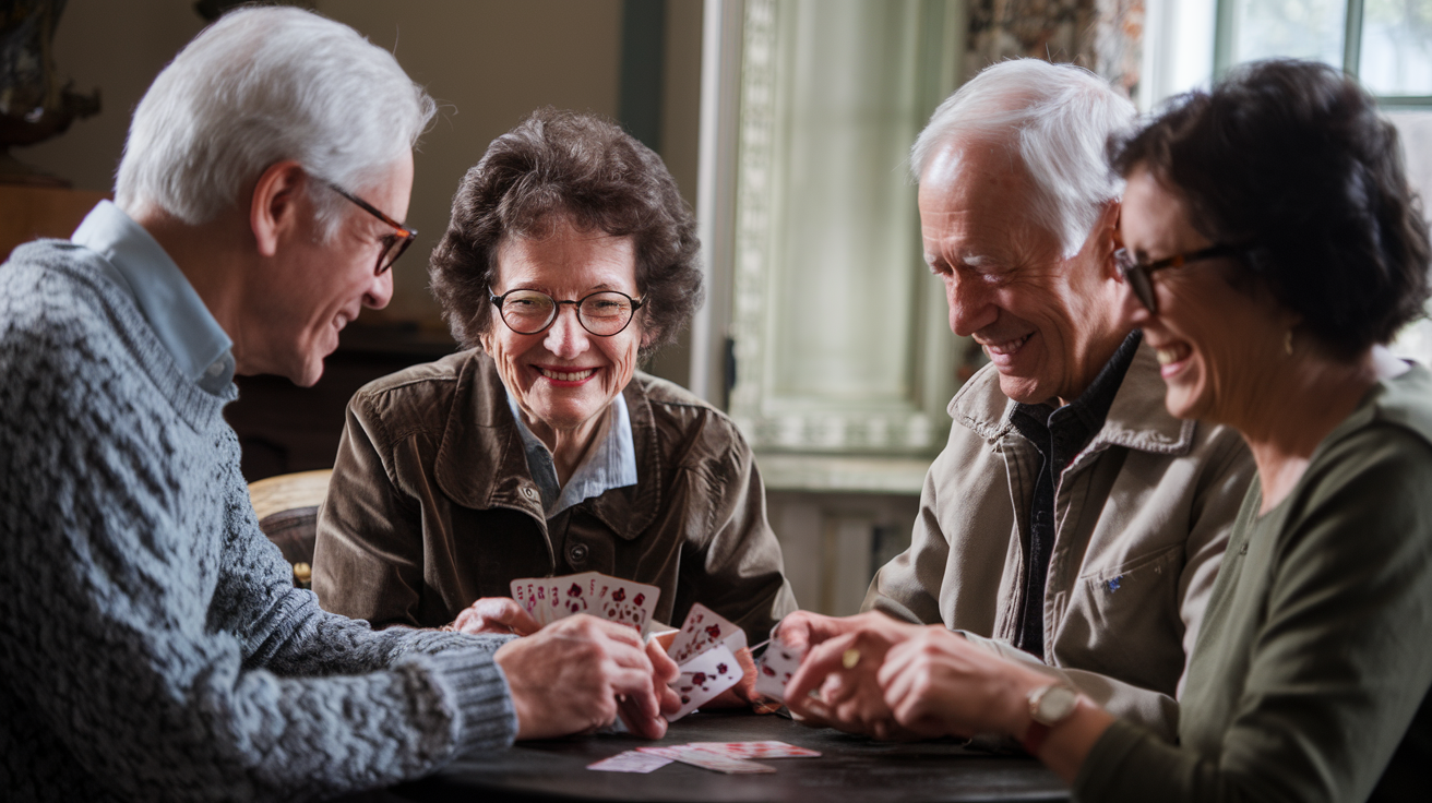 Solitaire card game old people play