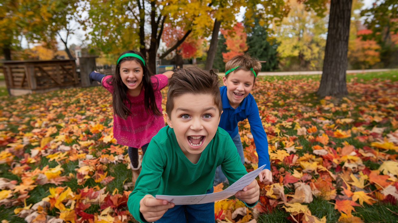 Elementary School (6-10 years) Nature Detectives Fall Scavenger Hunt Game