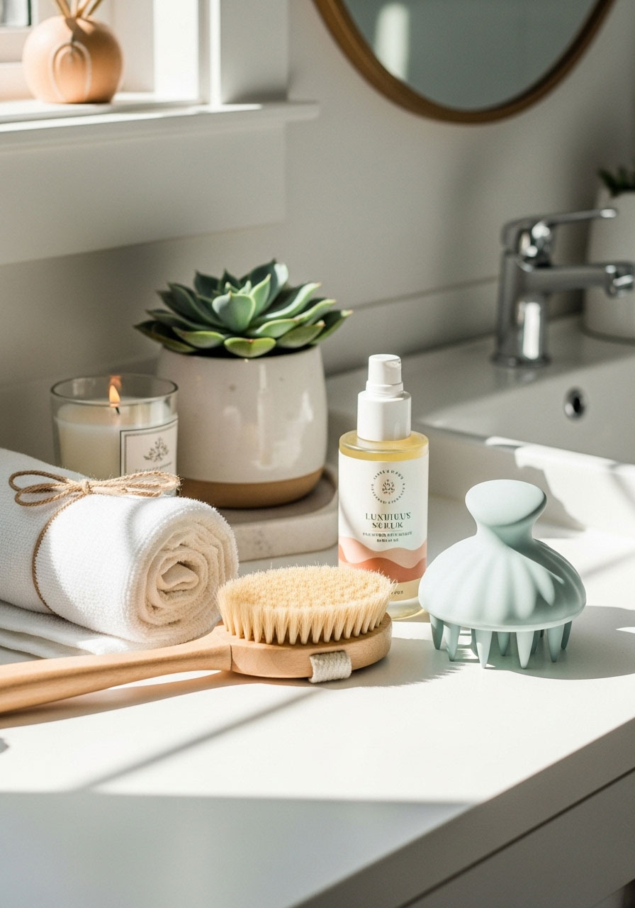 A dry brush or scalp massager for an at-home spa day, a unique wellness-themed prize.