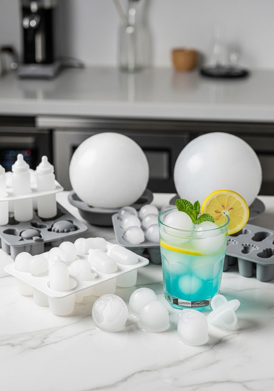 A set of silicone ice molds that make large spheres or fun shapes, a cool prize for entertainers.