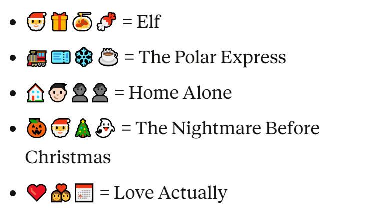 Example Emoji Movies:
