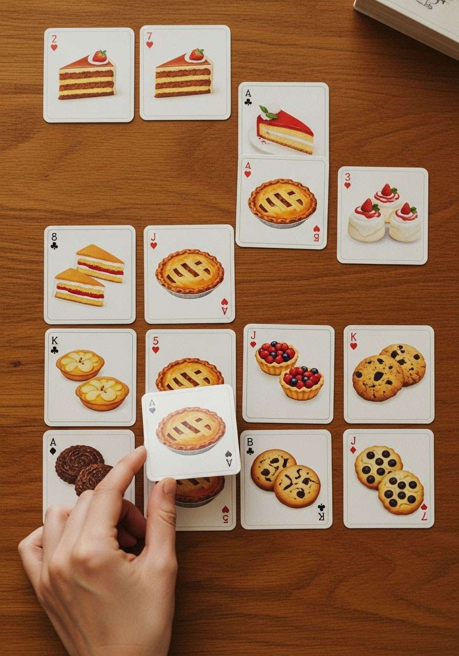 Thanksgiving Memory Game with matching holiday-themed cards laid in grid pattern