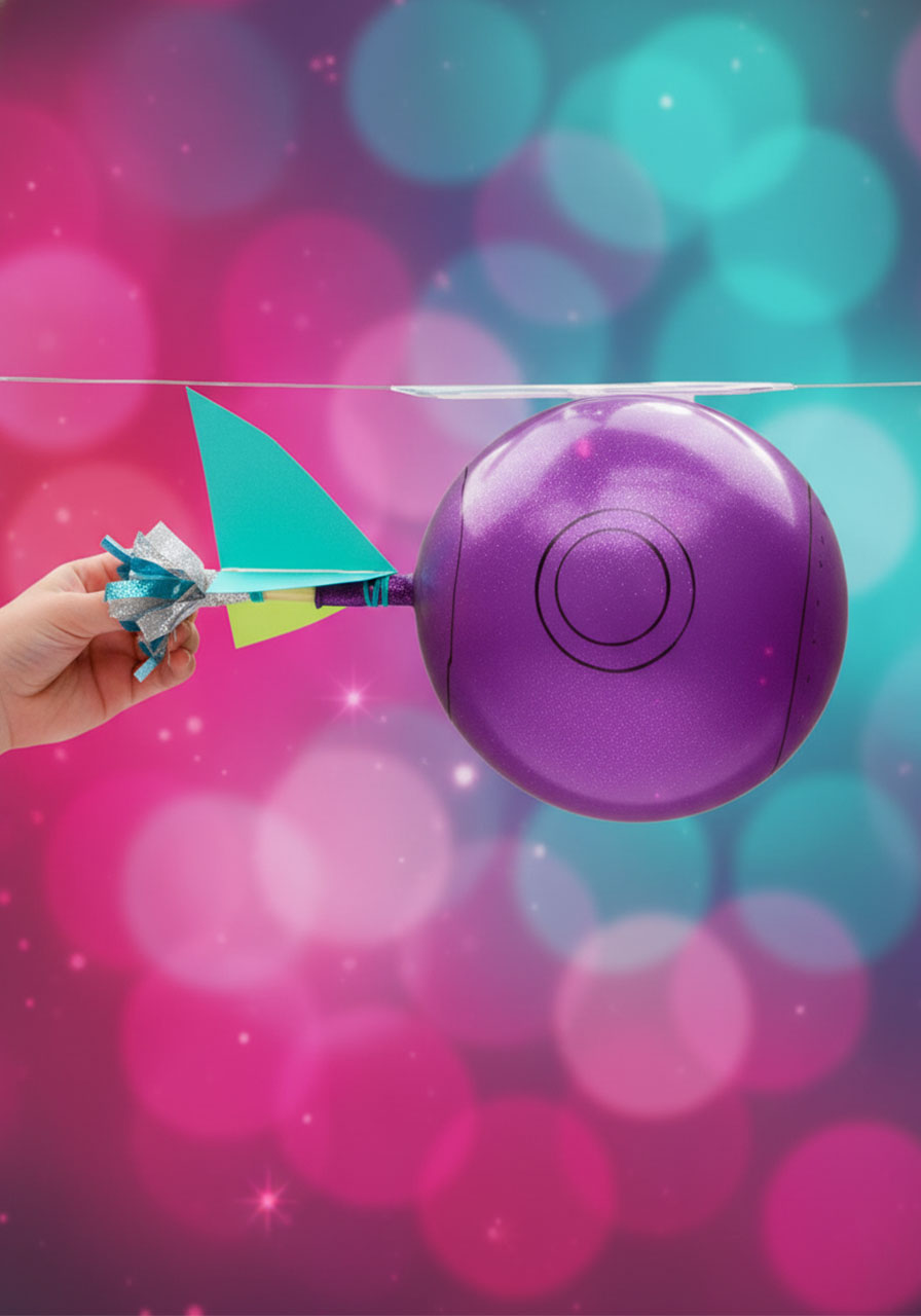 Balloon Straw Rockets