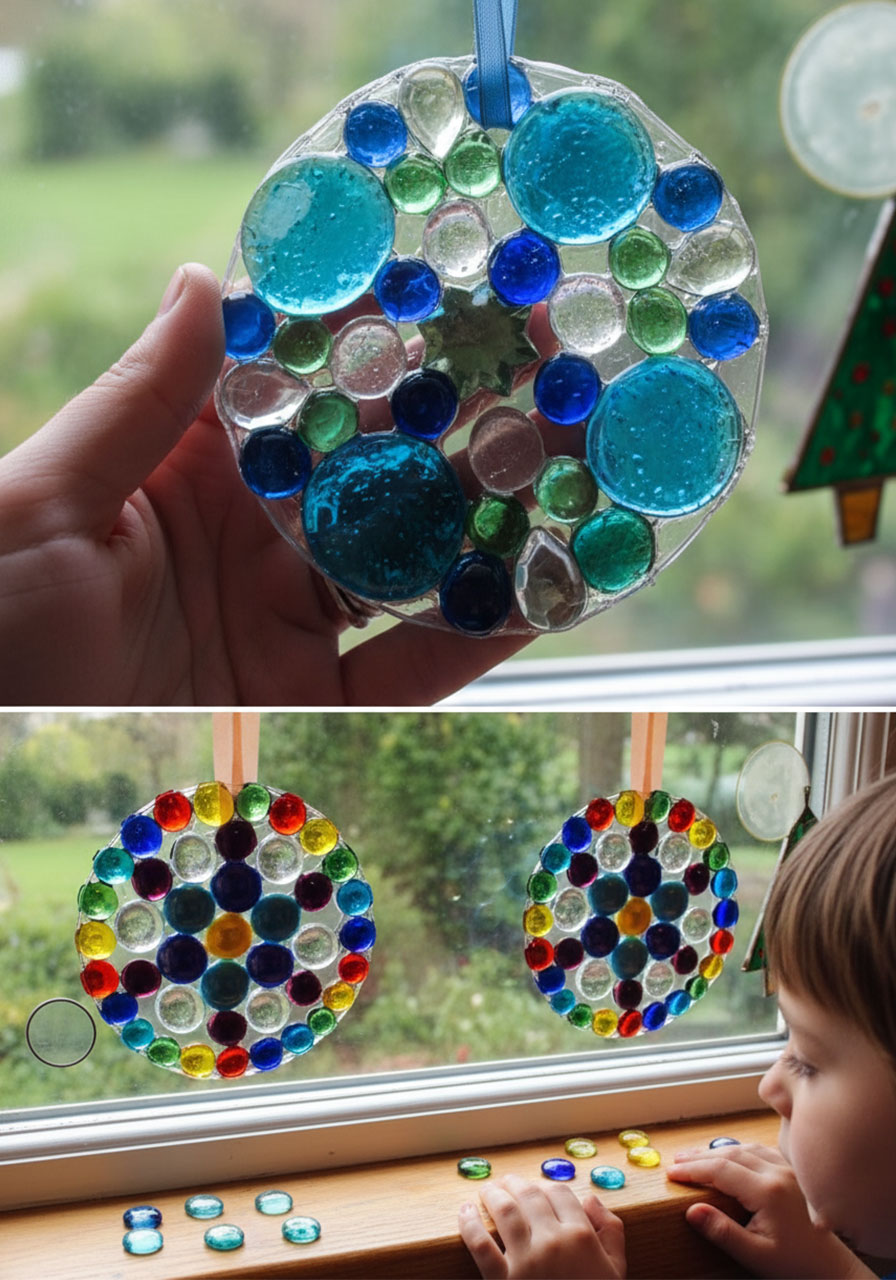 Easy DIY Sun Catchers (Glue and Gem Version)