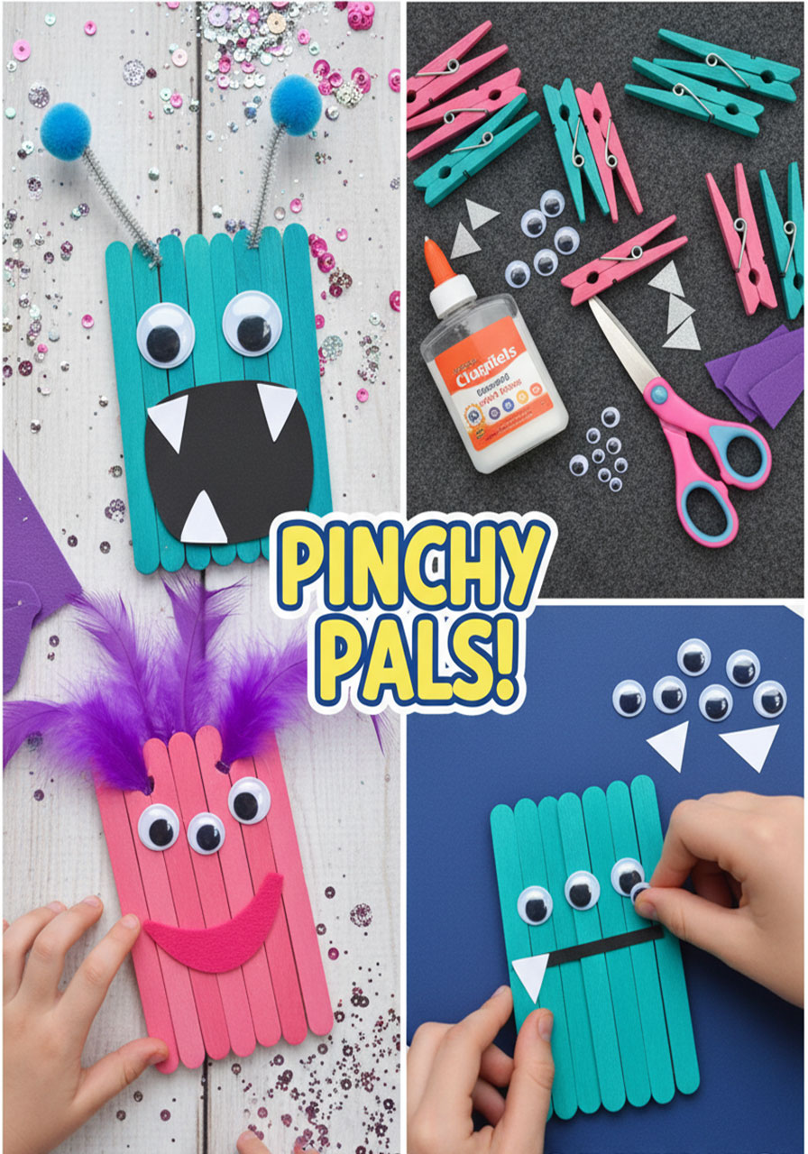 Popsicle Stick Monsters