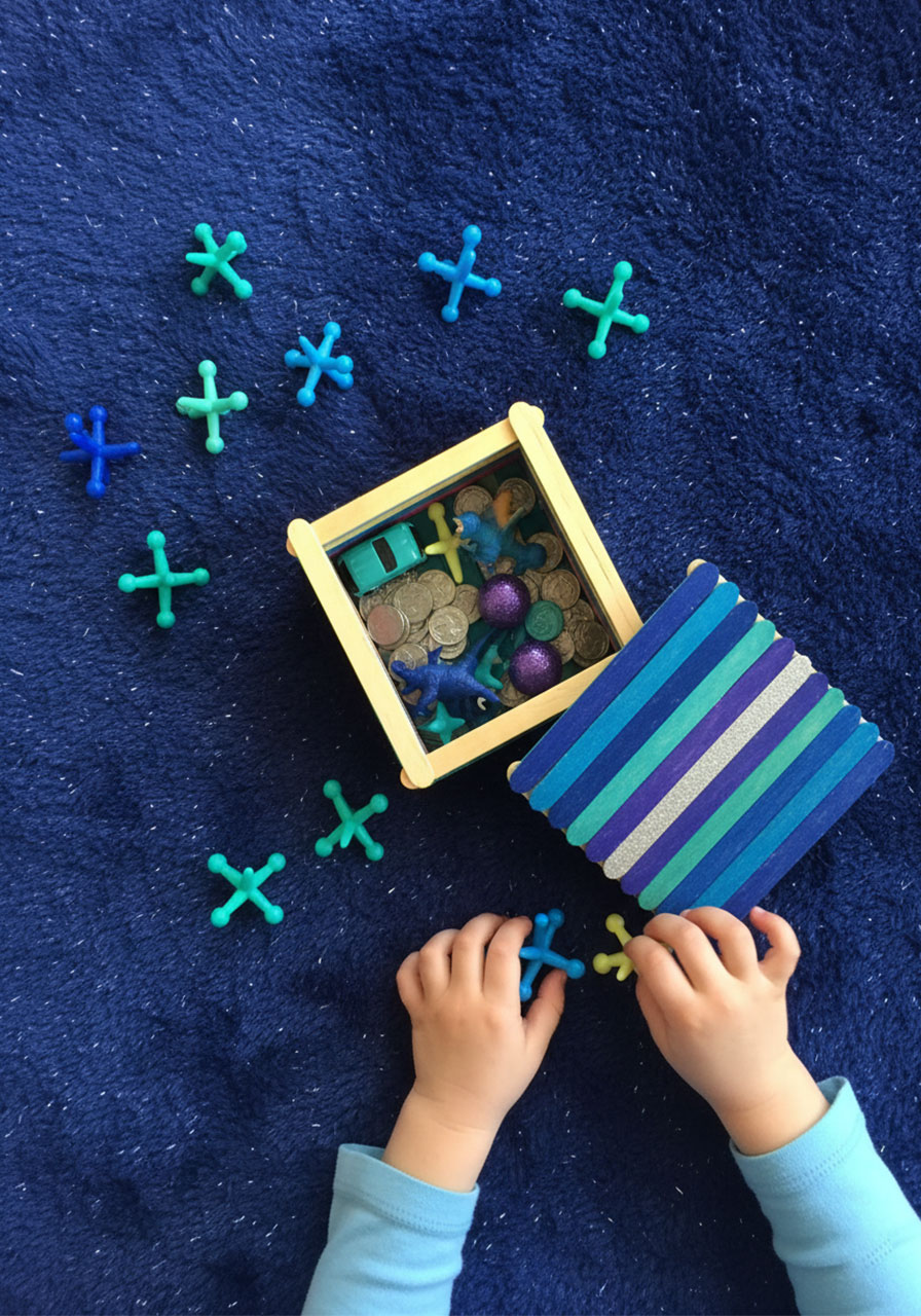 Popsicle Stick Treasure Boxes