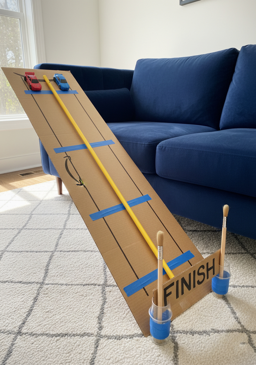 DIY Car Ramp: 5-Min STEM Activity Kids Love for Hours