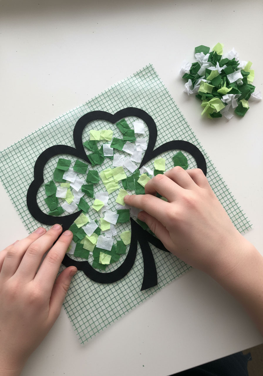 Easy Shamrock Suncatcher Craft Kids Will Love | St. Patrick's Day