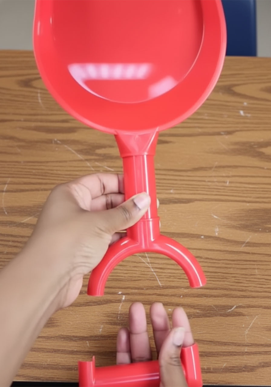 Add the Red Handle step 5a