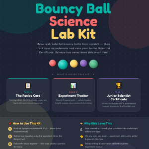 Bouncy Ball Science Lab Kit Printable