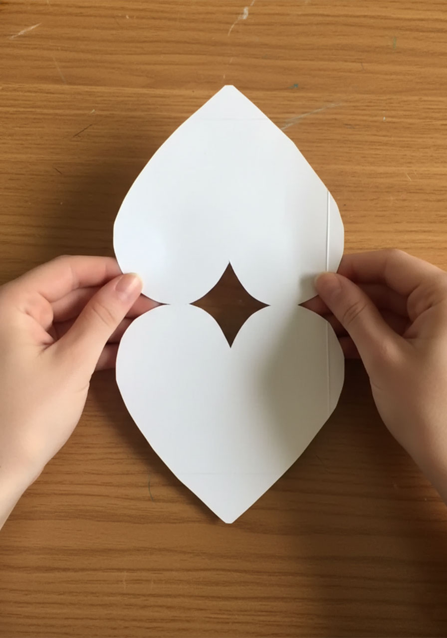 DIY paper rose heart bouquet father's day gift cut your heart based step 1b