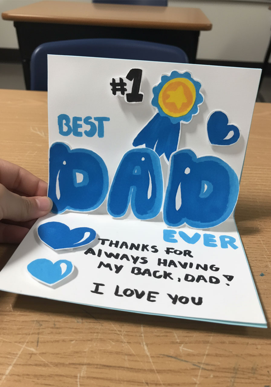 best dad ever father's day gift card from dad