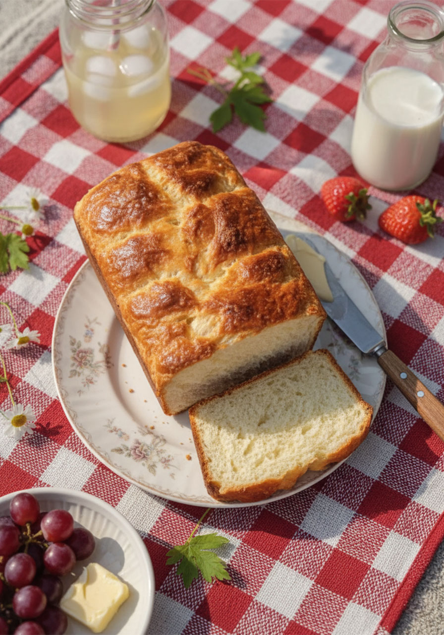 Close-up of zero carb yogurt bread crumb showing soft fluffy airy interior texture with golden crust edges, perfect keto sandwich bread