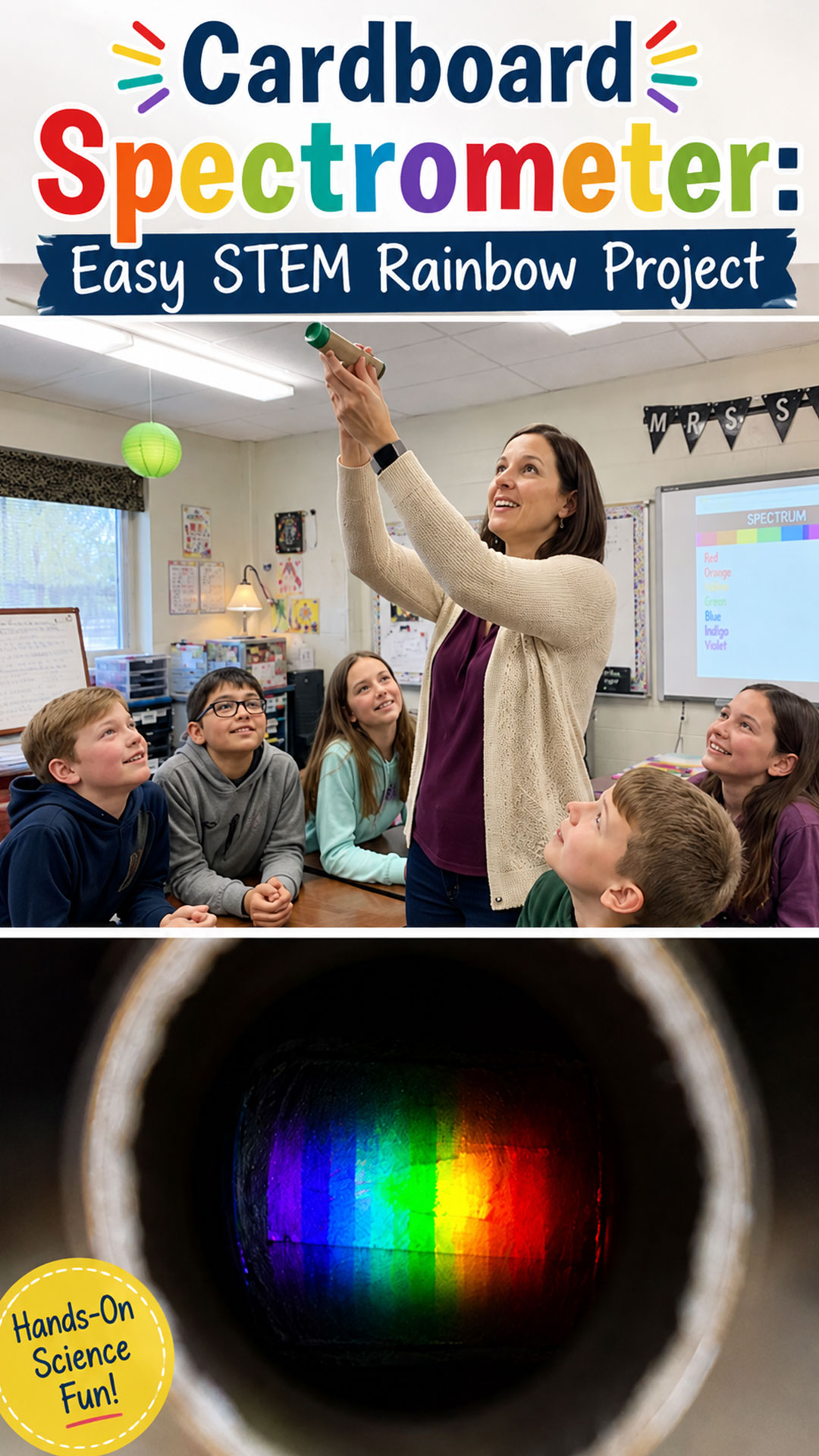 Cardboard Spectrometer: Easy STEM Rainbow Project