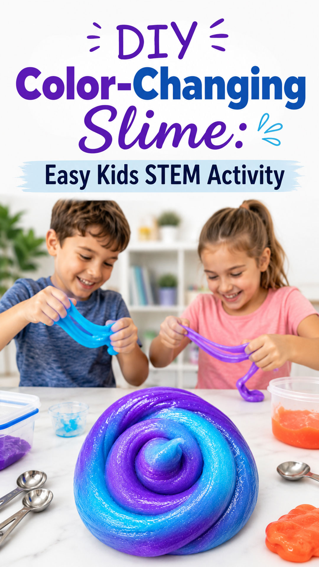 DIY Color-Changing Slime: Easy Kids STEM Activity