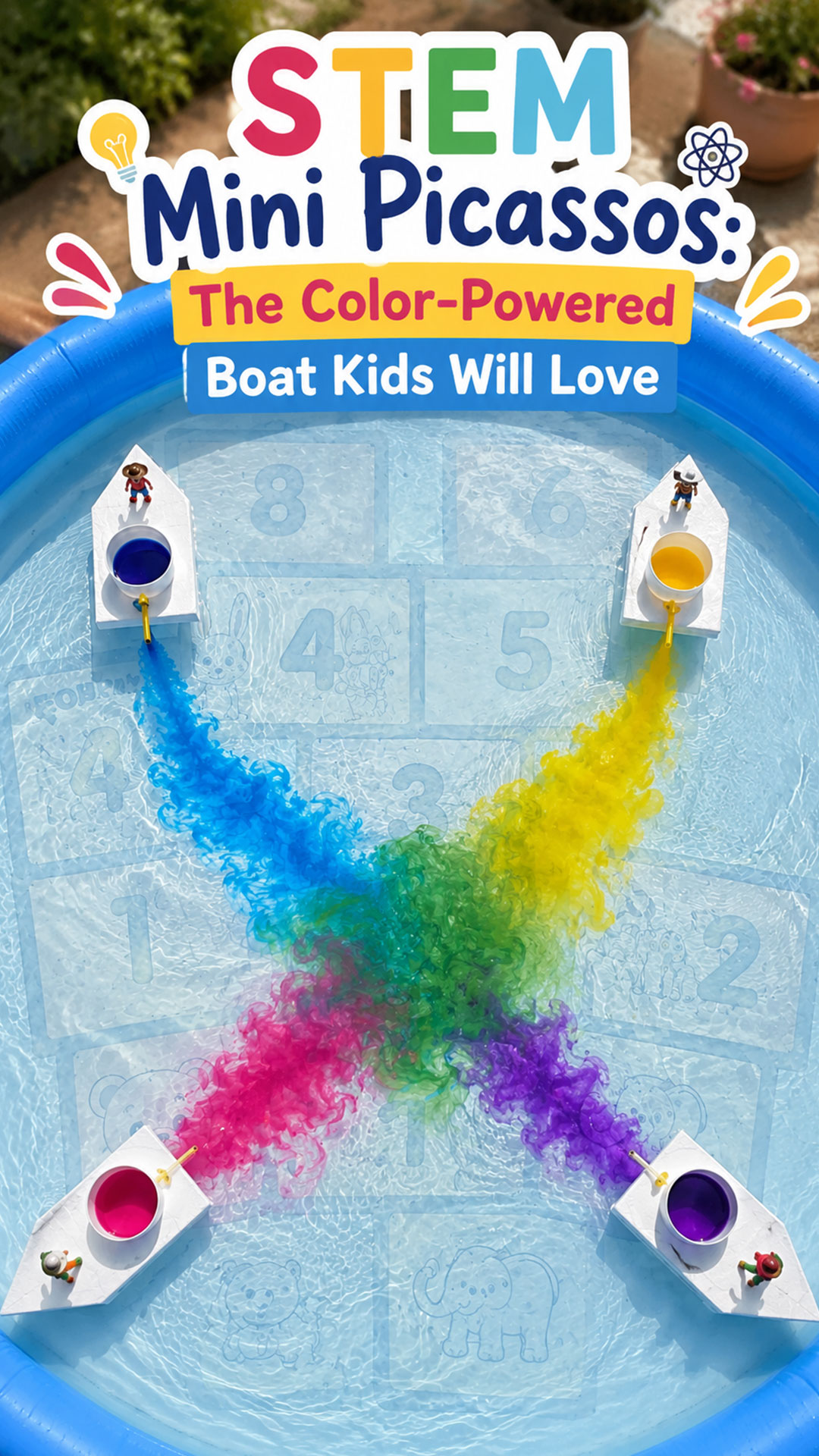 STEM Mini Picassos: The Color-Powered Boat Kids Will Love