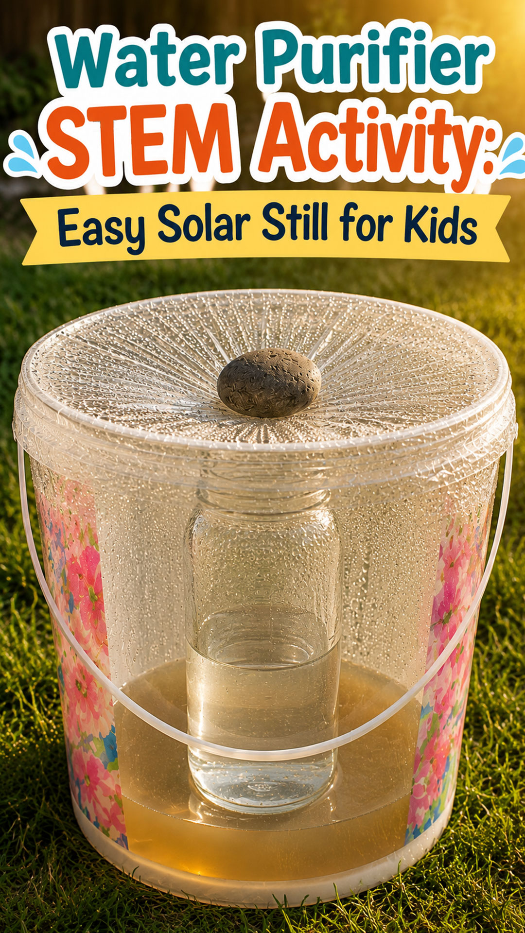 Water Purifier STEM Activity: Easy Solar Still for Kids