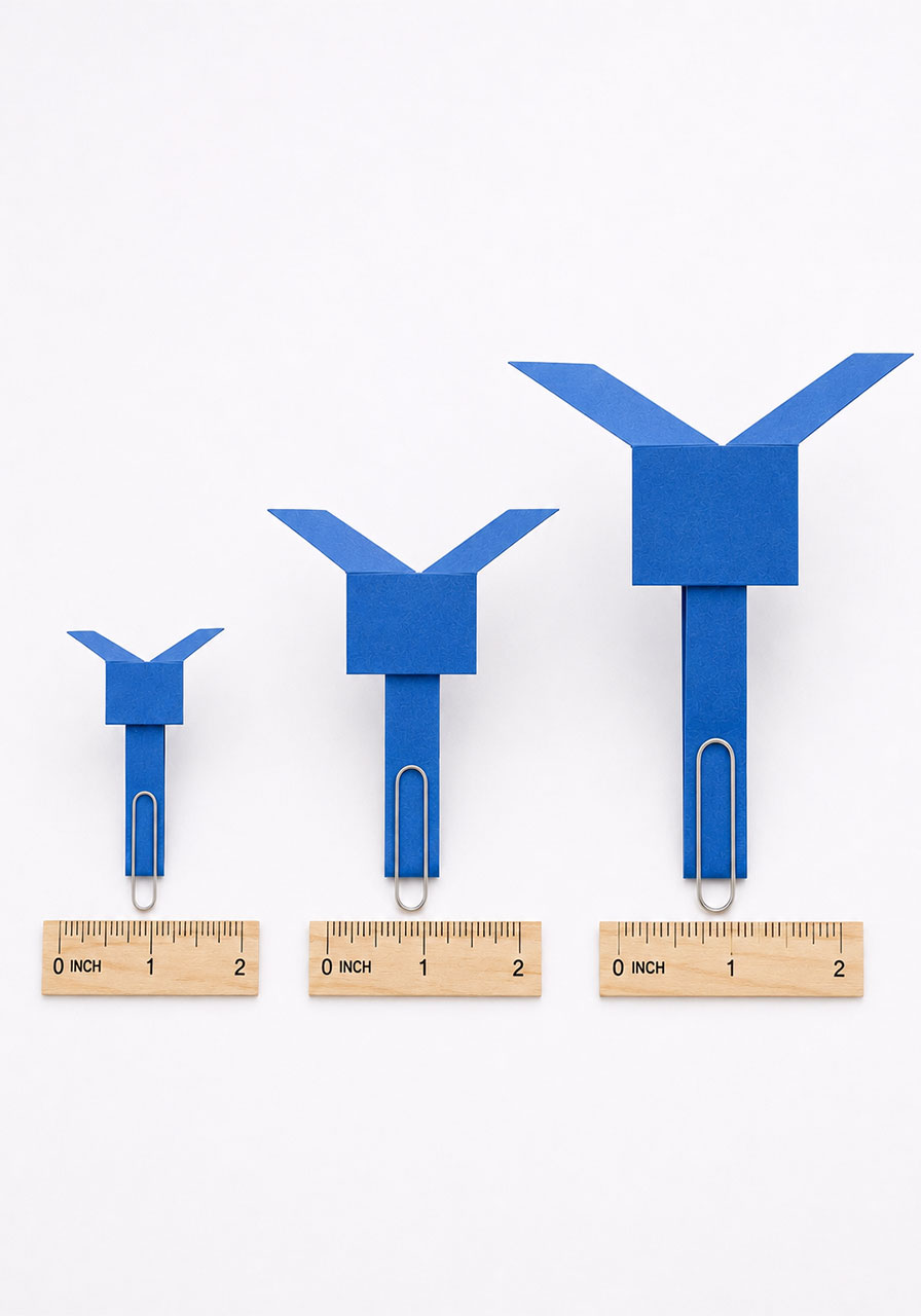 Comparing small, medium, and large paper helicopters for a STEM size experiment