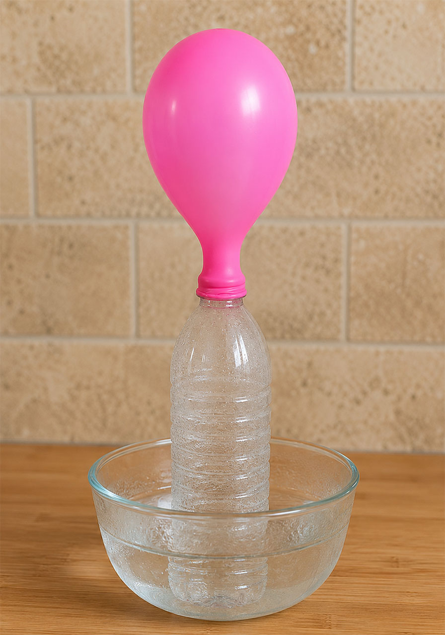 Water balloon variation of the hot air balloon inflation experiment